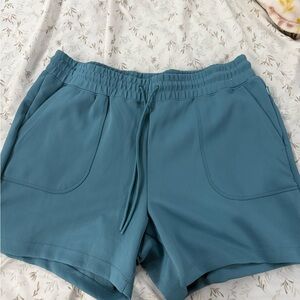 Mondetta Blue Athletic Shorts Lightweight Elastic Waist